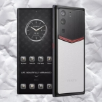 VERTU METAVERTU ENAMELED CALF LEATHER WHITE 5G WEB3 PHONE